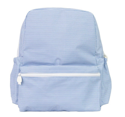 The Backpack Large Navy Mini Stripe