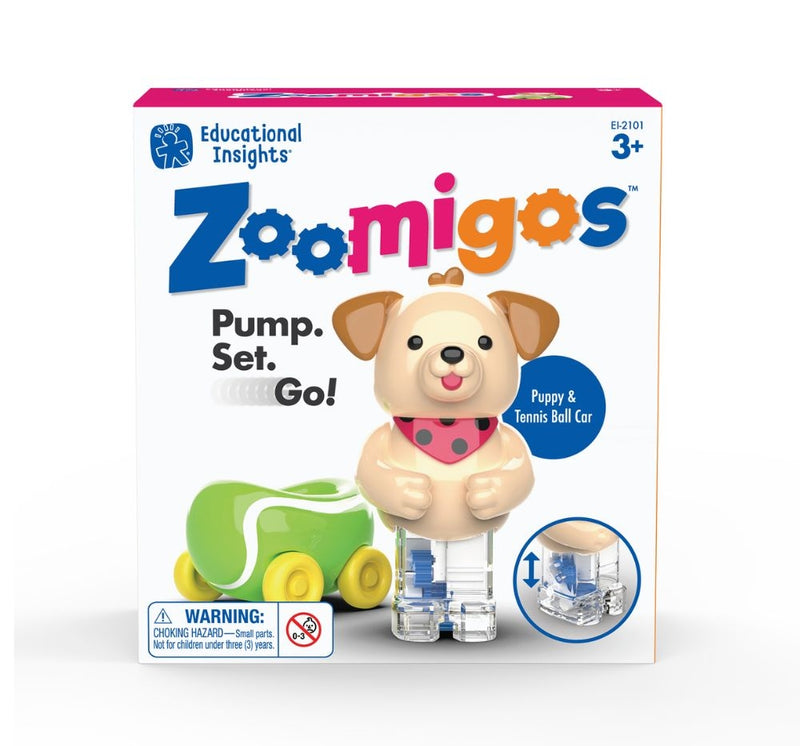 Zoomigos Pump Set Go - Puppy & Tennis Ball Car