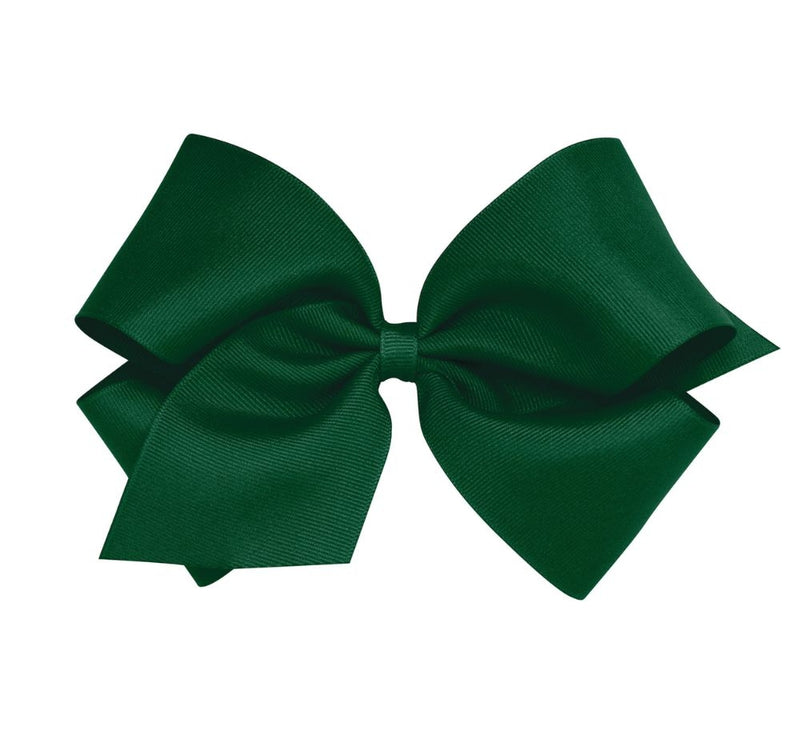 King Grosgrain Bow Forest Green