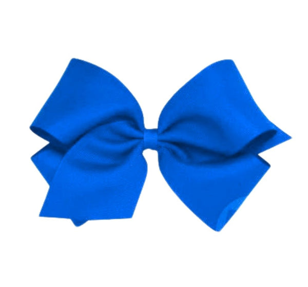 King Grosgrain Bow Electric Blue