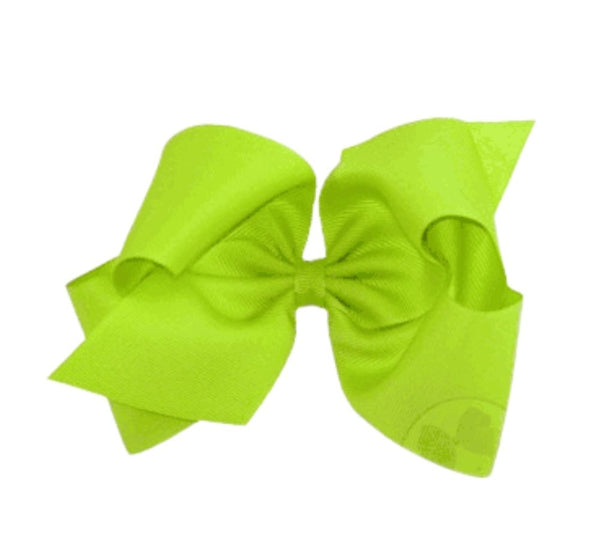King Grosgrain Bow Apple Green