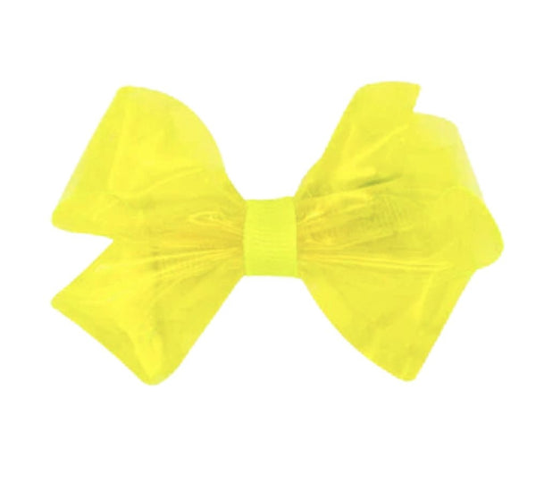 Medium Wee Splash Vinil Bow Ansi Yellow