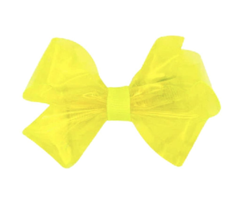 Medium Wee Splash Vinil Bow Ansi Yellow