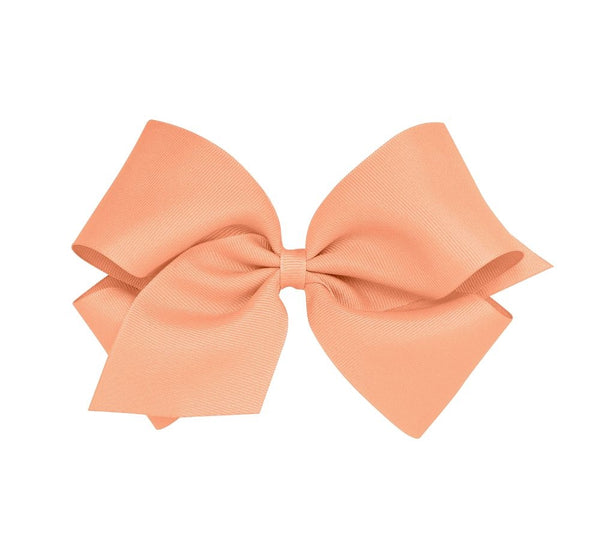 Small Solid Gro Basic Bow Apricot