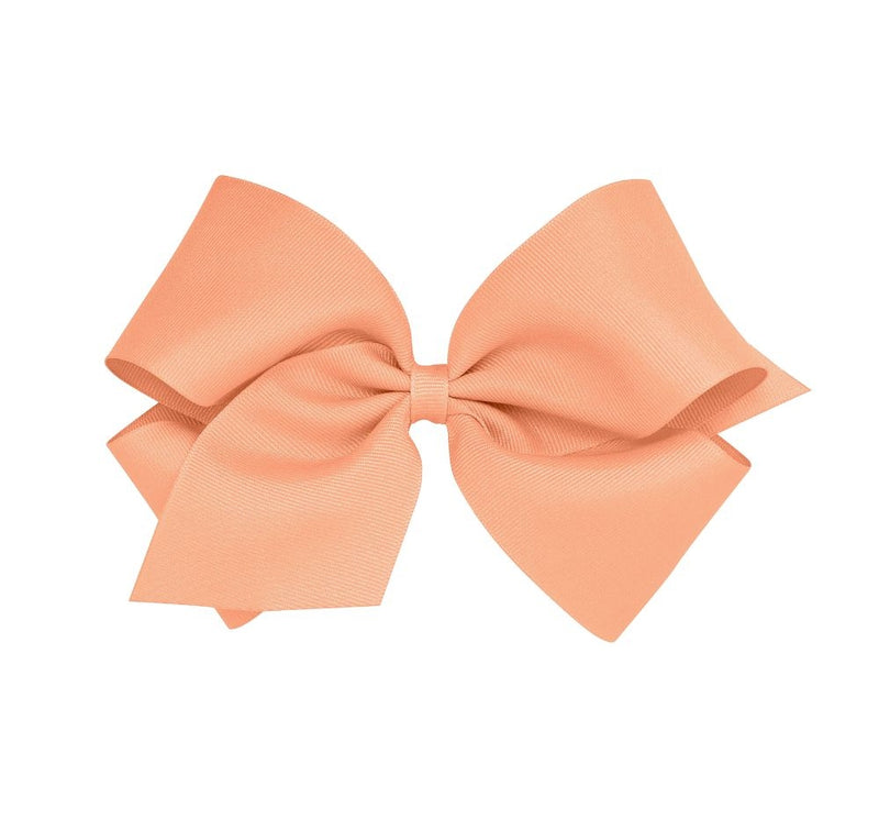 Small Solid Gro Basic Bow Apricot