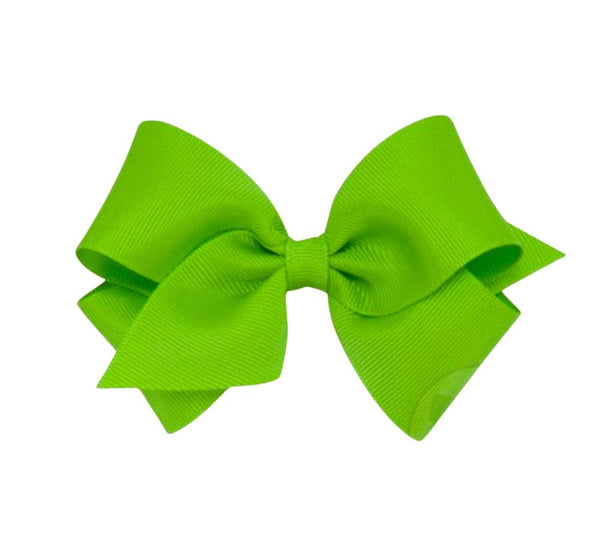 Small Solid Gro Basic Bow Apple Green