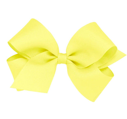Medium Solid Grosgrain Bow Little Yellow