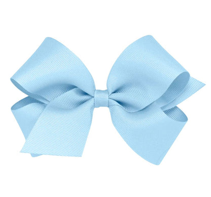 Medium Solid Grosgrain Bow Blue