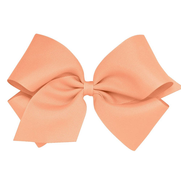 King Grosgrain Bow Apricot