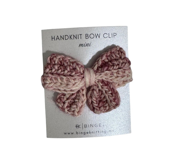 Bow Clip Mini Pink