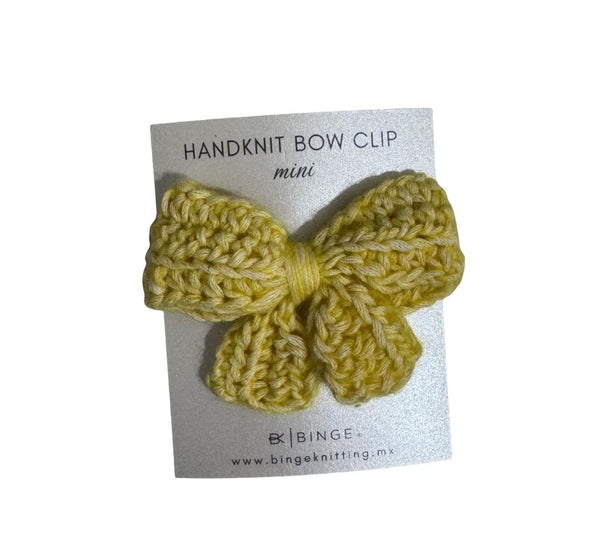 Bow Clip Mini Yellow