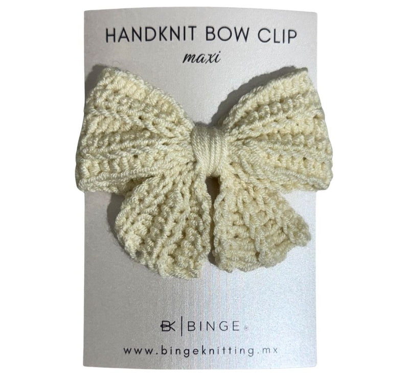 Bow Clip Maxi White