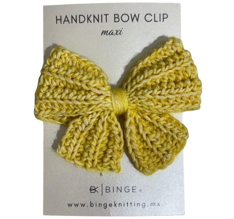 Bow Clip Maxi Yellow