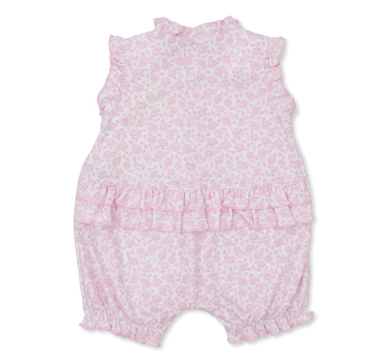 Pink-PK Short Playsuit Summer Gardens