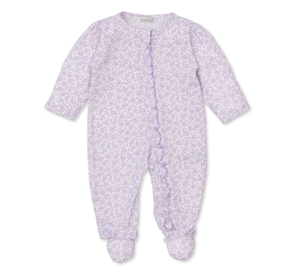 Lilac Footie w/ Zip Summer Gardens