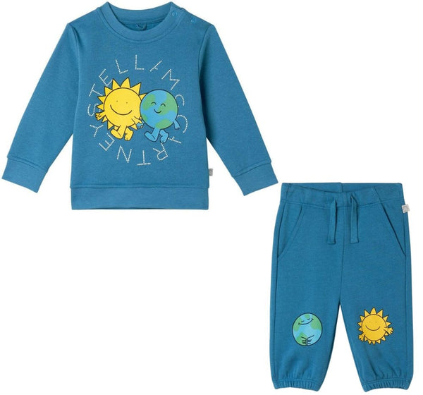 Sweatshirt With Sun & Earth Logo Disc & Joggers W/Sun & Earth Print