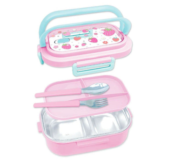Stylish Stainless Steel Lunch Box Strawberry