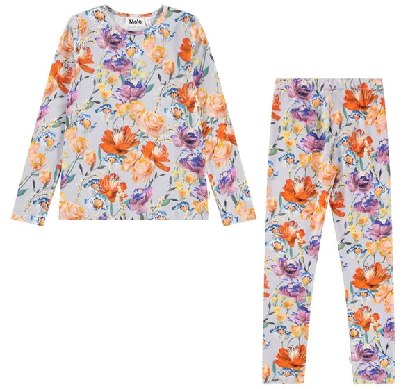 Blusa Manga Larga Y Leggings Paper Flowers