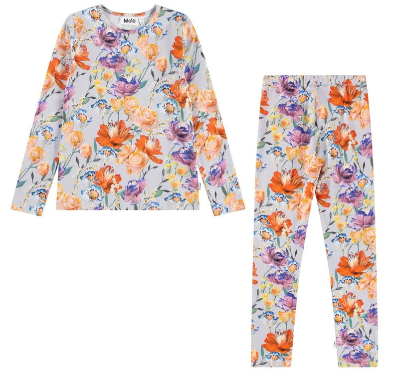Blusa Manga Larga Y Leggings Paper Flowers