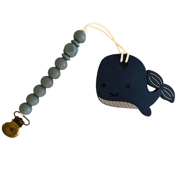 Teether & Clip Bundle Whale