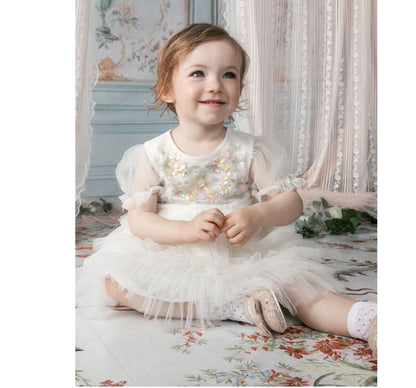 Vestido Tutu Bebe Rococo Milk