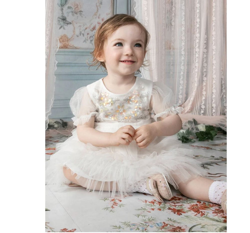 Vestido Tutu Bebe Rococo Milk
