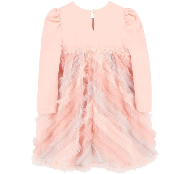 Vestido Callula Pleat Detail Blush