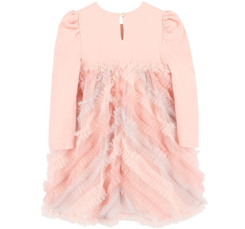 Vestido Callula Pleat Detail Blush
