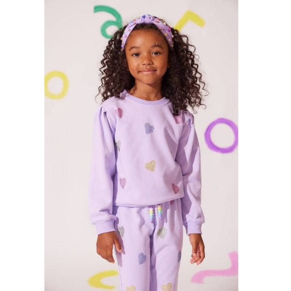 Conjunto De Corazones De Cristal De Lavanda