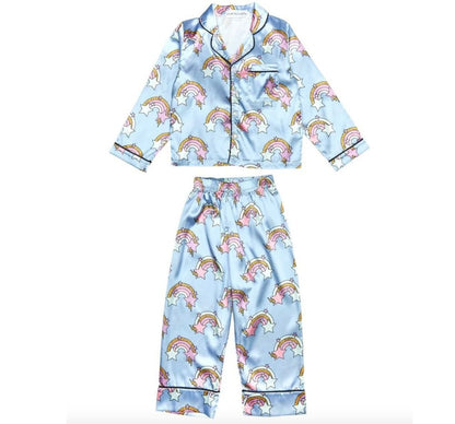 Pijama Silky Rainbow & Stars