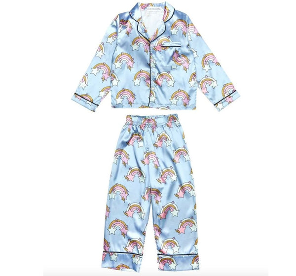 Pijama Silky Rainbow & Stars