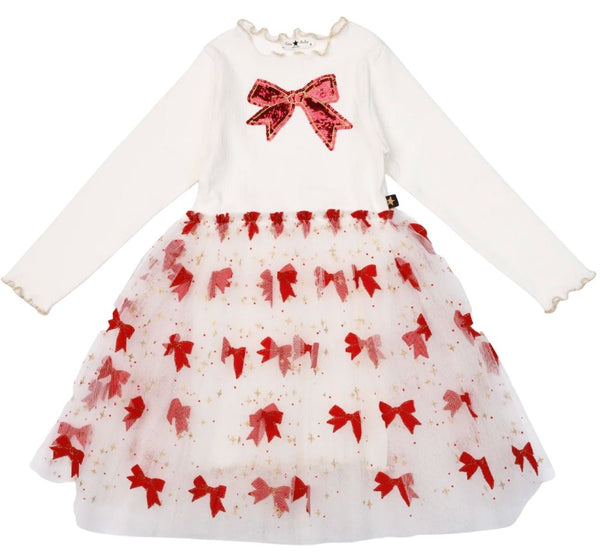 Evelyn Bow Tutu Dress Ivory