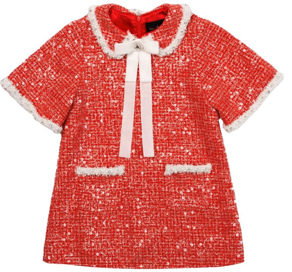 Vestido Chloe Tweed Garment Red