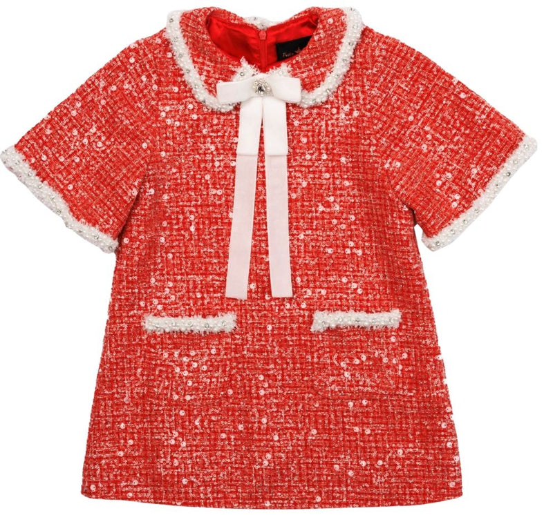 Vestido Chloe Tweed Garment Red