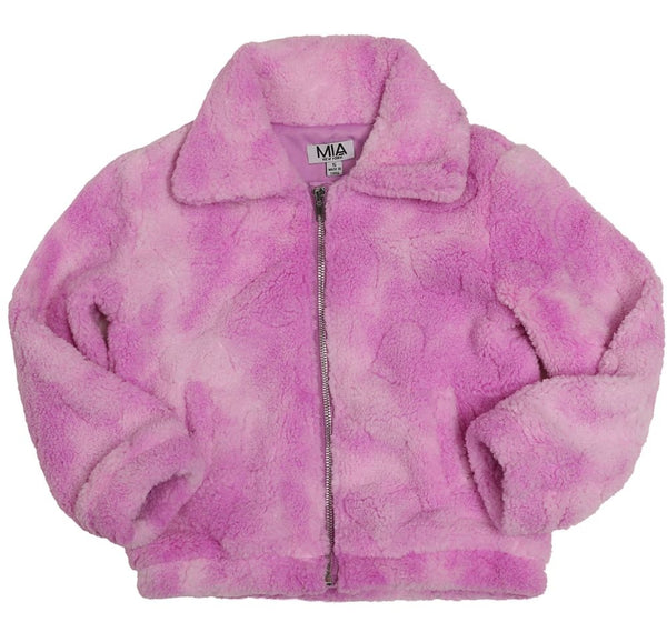 Tie Dye Sherpa Purple