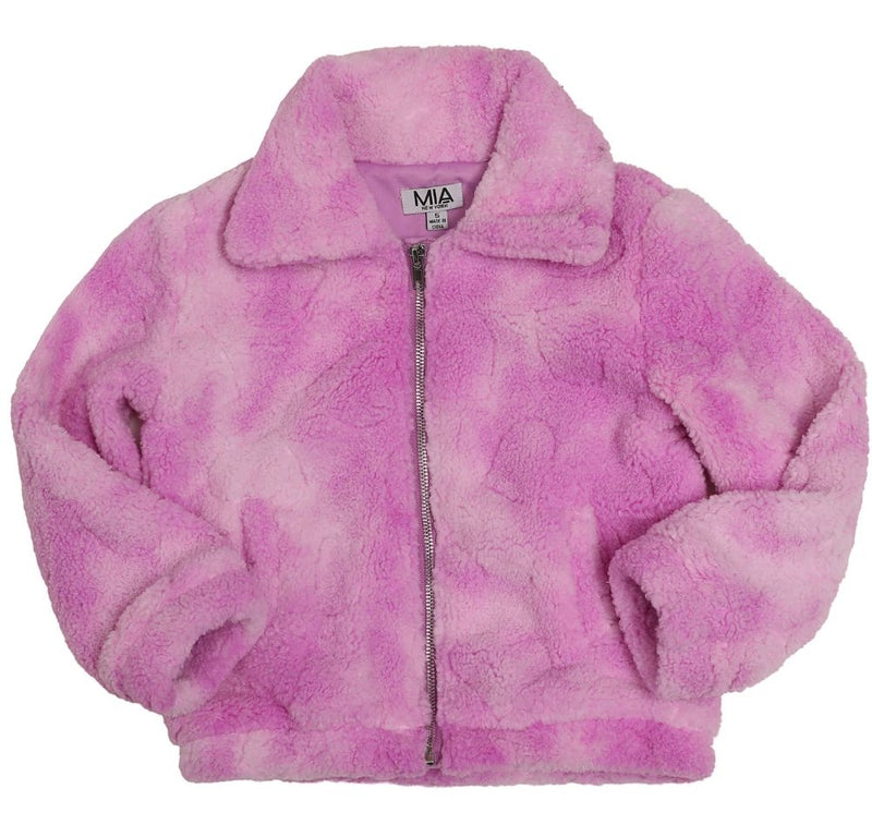 Tie Dye Sherpa Purple