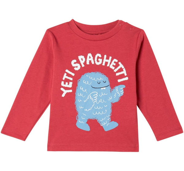 Playera Manga Larga Yeti Spaquetti Red