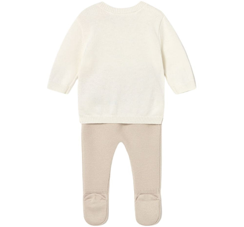 Conjunto Polaina Tricot Soja