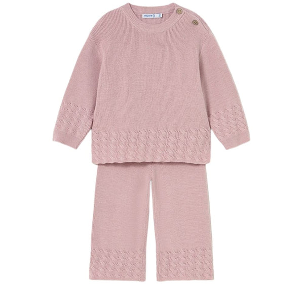 Conjunto Suéter Y Pantalón Tricot Cuarzo