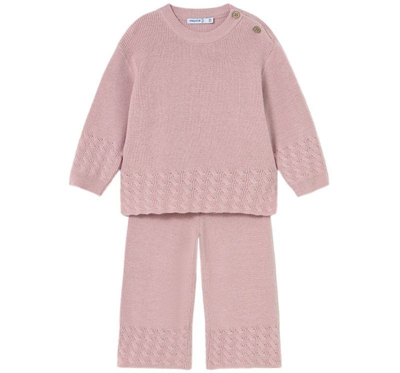 Conjunto Suéter Y Pantalón Tricot Cuarzo