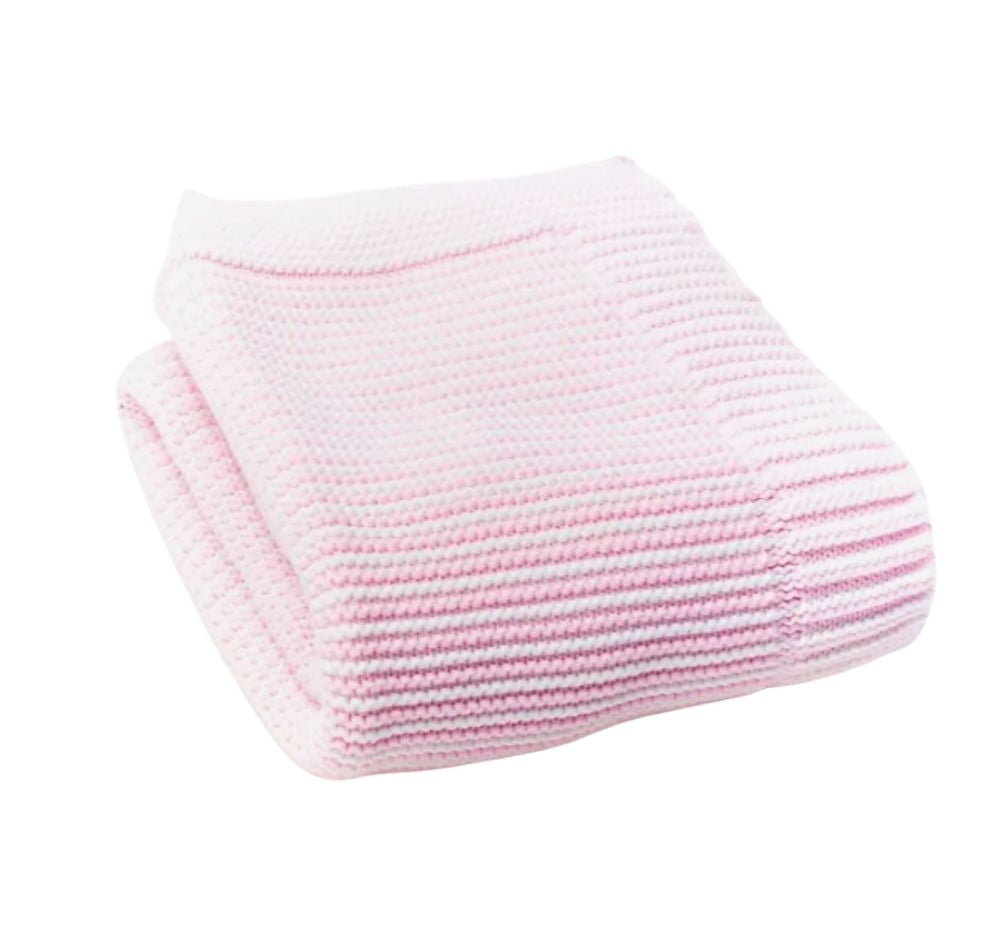 Stripe Blanket Pink/White