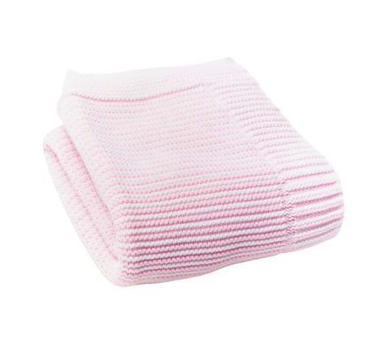 Stripe Blanket Pink/White