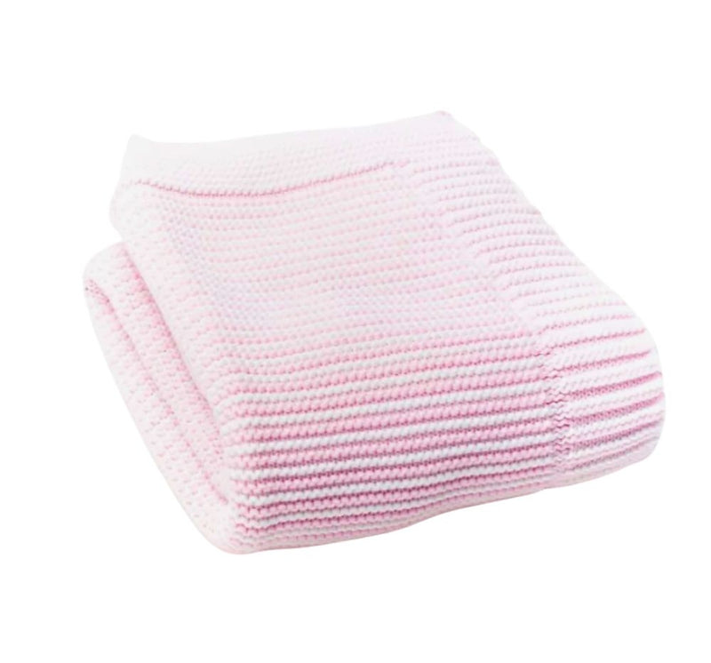 Stripe Blanket Pink/White