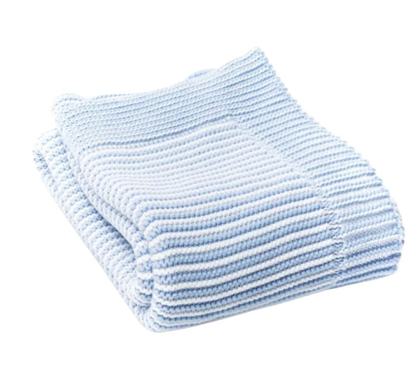 Stripe Blanket Blue/White