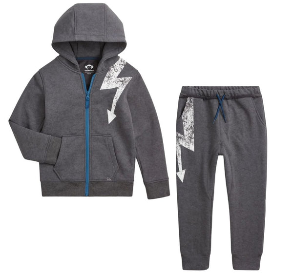 Hoodie Y Pantalón Washed Grey