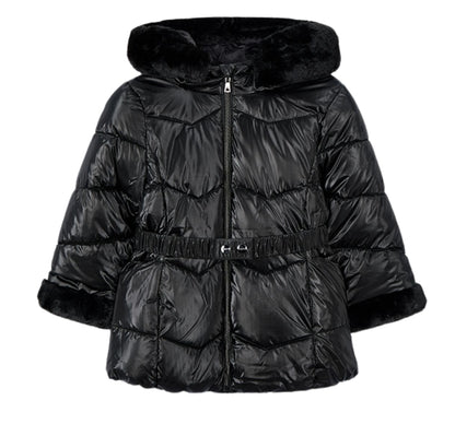 Chaqueton Metalizado Cinturon Negro