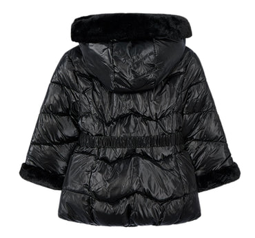 Chaqueton Metalizado Cinturon Negro