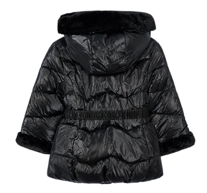 Chaqueton Metalizado Cinturon Negro