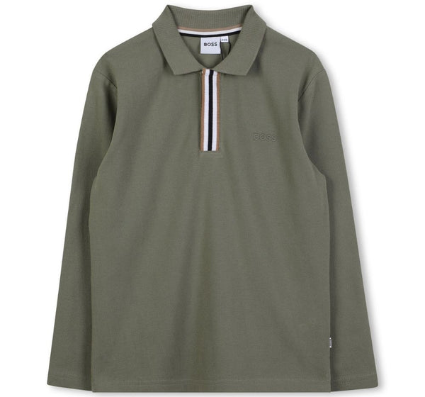 Polo Manga Larga Green