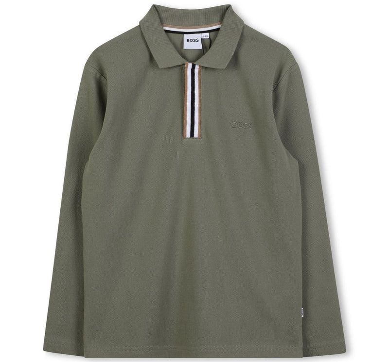 Polo Manga Larga Green